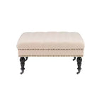Isabelle Square Tufted Ottoman - Linon
