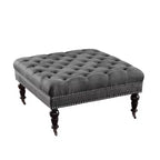 Isabelle Square Tufted Ottoman - Linon