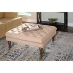 Isabelle Square Tufted Ottoman - Linon