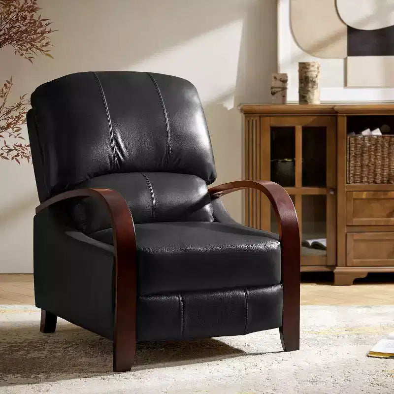 Alexandra Genuine Leather Manual Recliner| ART OF LIVING DESIGNS
