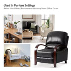 Alexandra Genuine Leather Manual Recliner| ART OF LIVING DESIGNS