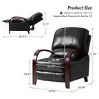 Alexandra Genuine Leather Manual Recliner| ART OF LIVING DESIGNS