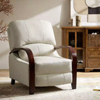 Alexandra Genuine Leather Manual Recliner| ART OF LIVING DESIGNS
