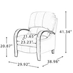 Alexandra Genuine Leather Manual Recliner| ART OF LIVING DESIGNS
