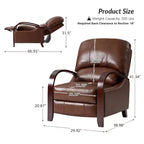 Alexandra Genuine Leather Manual Recliner| ART OF LIVING DESIGNS