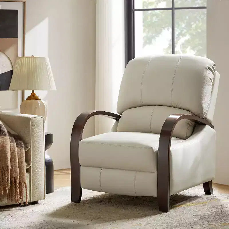 Alexandra Genuine Leather Manual Recliner| ART OF LIVING DESIGNS