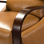 Alexandra Genuine Leather Manual Recliner| ART OF LIVING DESIGNS