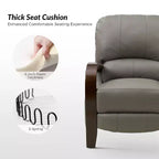 Alexandra Genuine Leather Manual Recliner| ART OF LIVING DESIGNS
