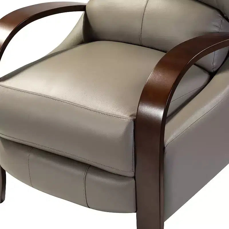 Alexandra Genuine Leather Manual Recliner| ART OF LIVING DESIGNS
