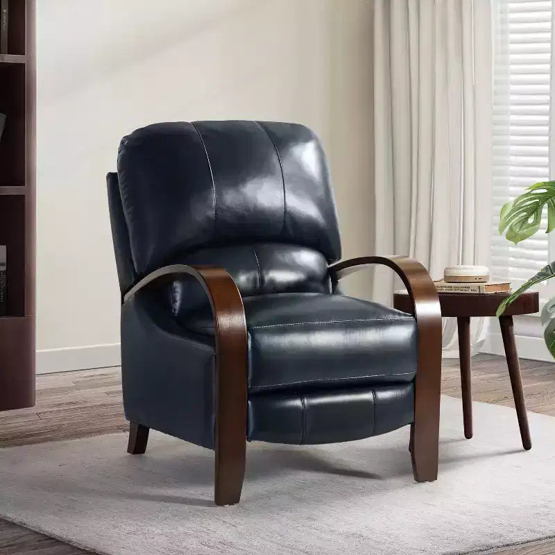Alexandra Genuine Leather Manual Recliner| ART OF LIVING DESIGNS