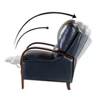 Alexandra Genuine Leather Manual Recliner| ART OF LIVING DESIGNS
