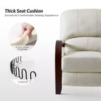 Alexandra Genuine Leather Manual Recliner| ART OF LIVING DESIGNS