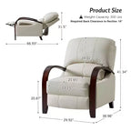 Alexandra Genuine Leather Manual Recliner| ART OF LIVING DESIGNS