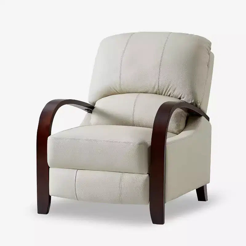 Alexandra Genuine Leather Manual Recliner| ART OF LIVING DESIGNS