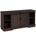 Yaheetech TV Stand with Storage, 58 Entertainment Center with Sliding Barn Door